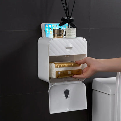 Waterproof Wall Mount Toilet Paper Holder